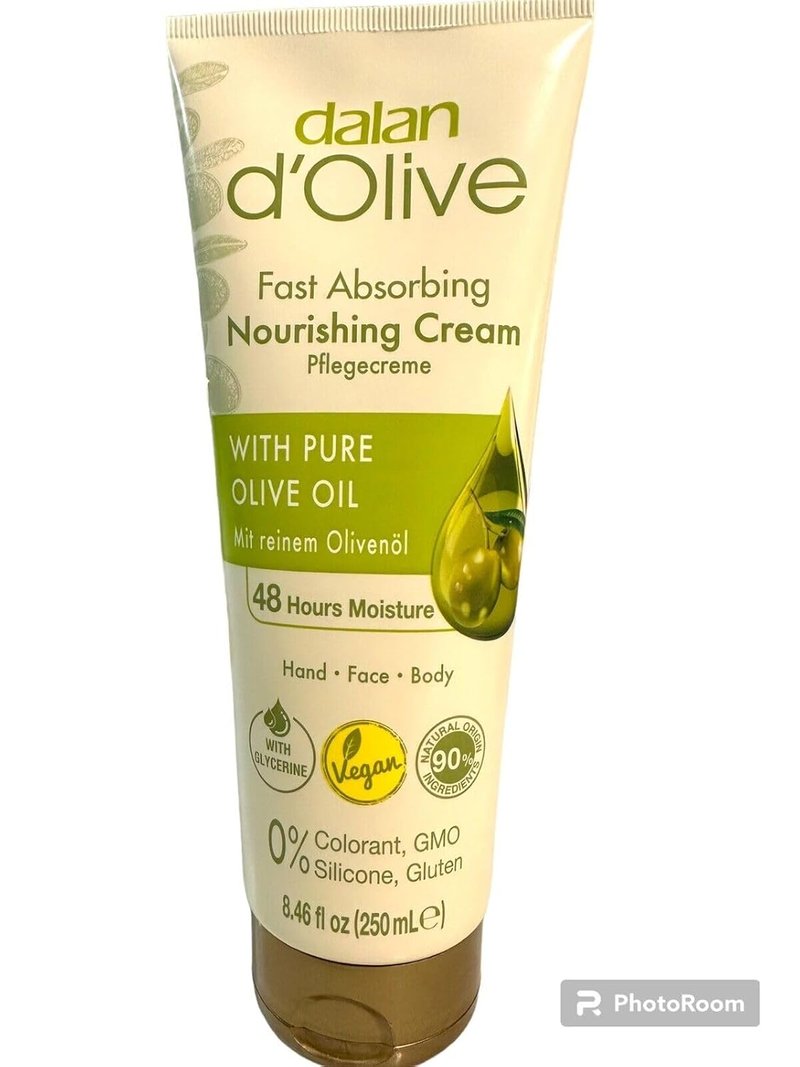 Dalan D’olive Hand and Body Cream - Pure Olive Oil Moisturizer | 250ml - 8.45fl oz