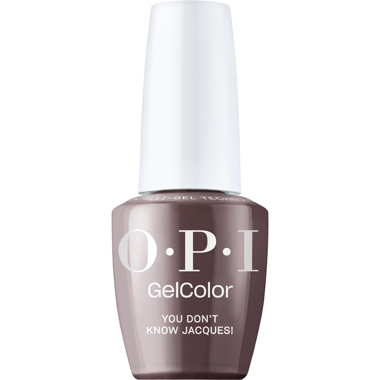 OPI GelColor You Don't Know Jacques! | Opaque Dark Taupe Brown Crème LED Cure Gel Nail Polish | Salon-Quality Shine, Long-Lasting Wear | Vegan & HEMA Free | 0.5 Fl Oz