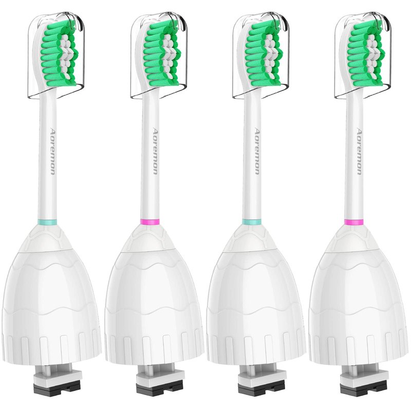 Aoremon Replacement Heads for Philips Sonicare e-Series HX7022/66 -fit Sonicare E Series Essence Xtreme Elite Advance and CleanCare Electric Toothbrush