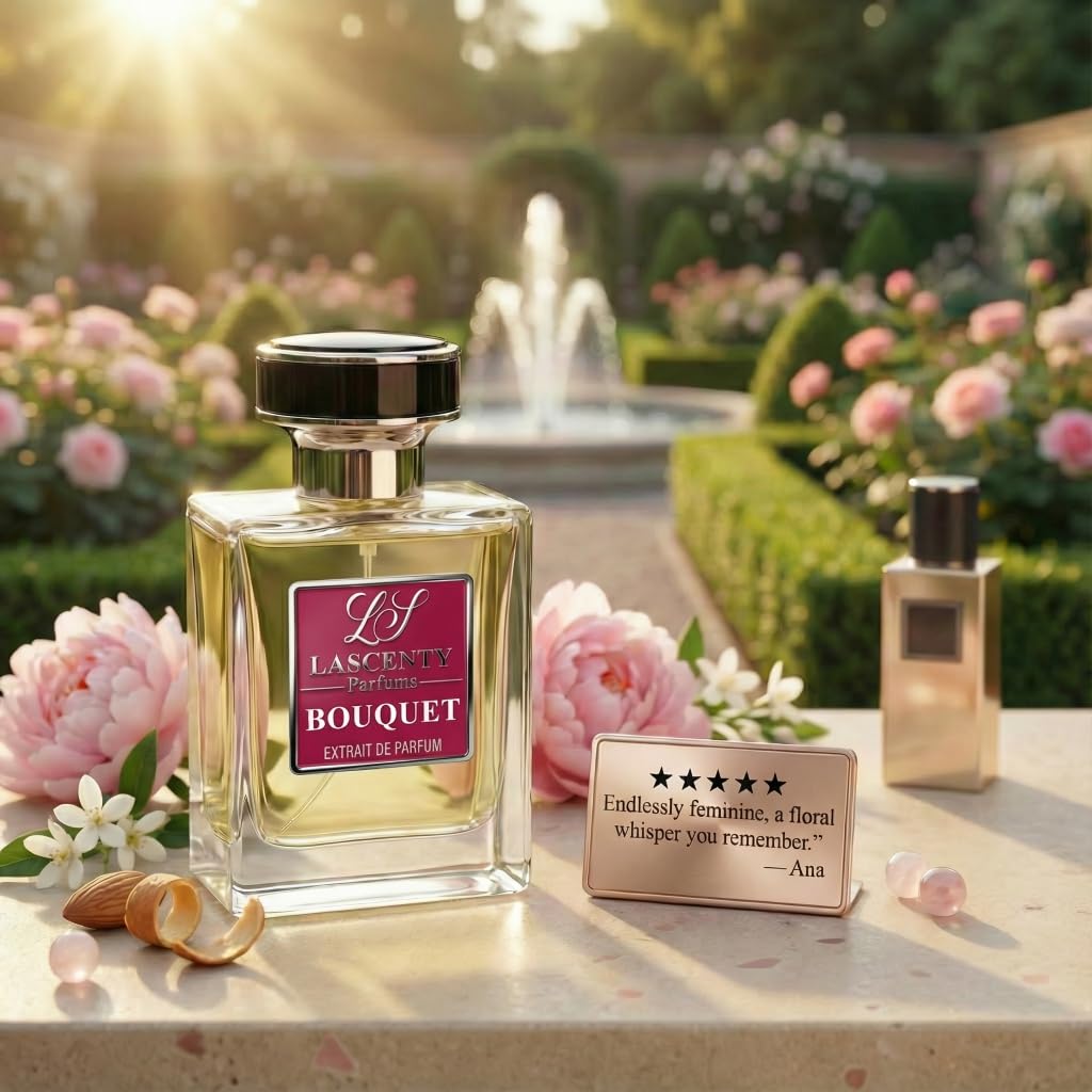 LaScenty BOUQUET Comparable to SUPREME BOUQUET perfume for Women (1.7oz / 50ml) | Extrait de Parfum | Long-Lasting Floral Amber Musk Scent | Signature Luxury Fragrance
