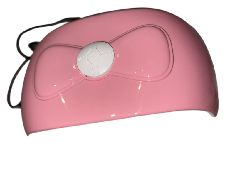 Pink Bow Nail UV LED Lamp Dryer Machine, 60S/90S/120S One-Click Switching