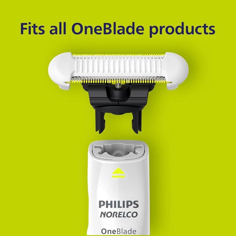 Philips Norelco OneBlade Replacement Blades - Durable Stainless Steel, Extra Skin Protection, 2 Count | QP229/80