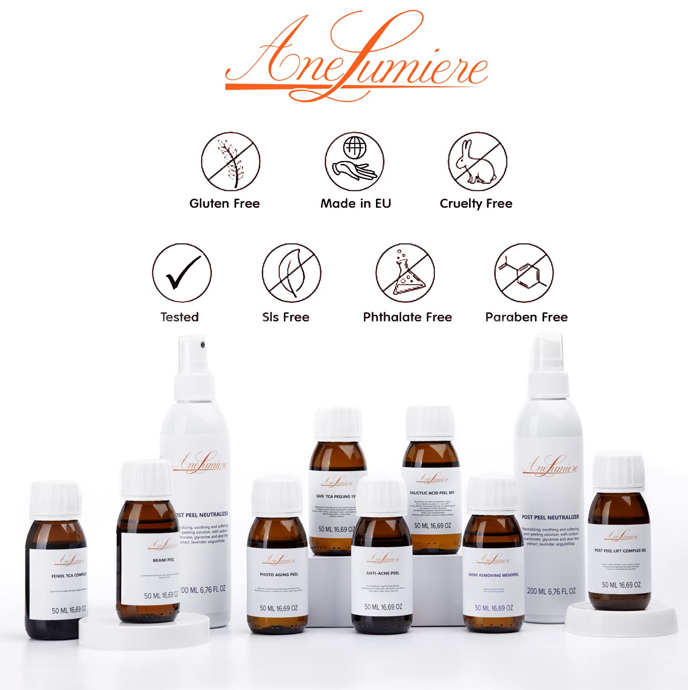 Post Peel Serum - Lifting Complex Gel Treatment with DMAE & Lactic Acid | Anti-Aging Moisturizer 1.69 fl oz (50 ml)