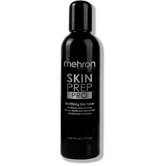 Mehron Makeup Skin Prep Pro Mattifying Skin Toner | Long Lasting Pre-Makeup Primer 4 fl oz (120 ml) | Made in the USA