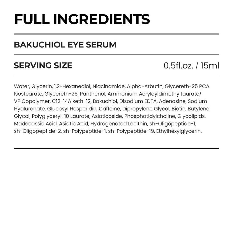 [SKIN&LAB] Bakuchiol Eye Serum with Caffeine, Roll-on Korean Under Eye Serum, Anti-Aging Wrinkle Care for Fine Lines, vegan, cruelty-free (0.5 Fl Oz)