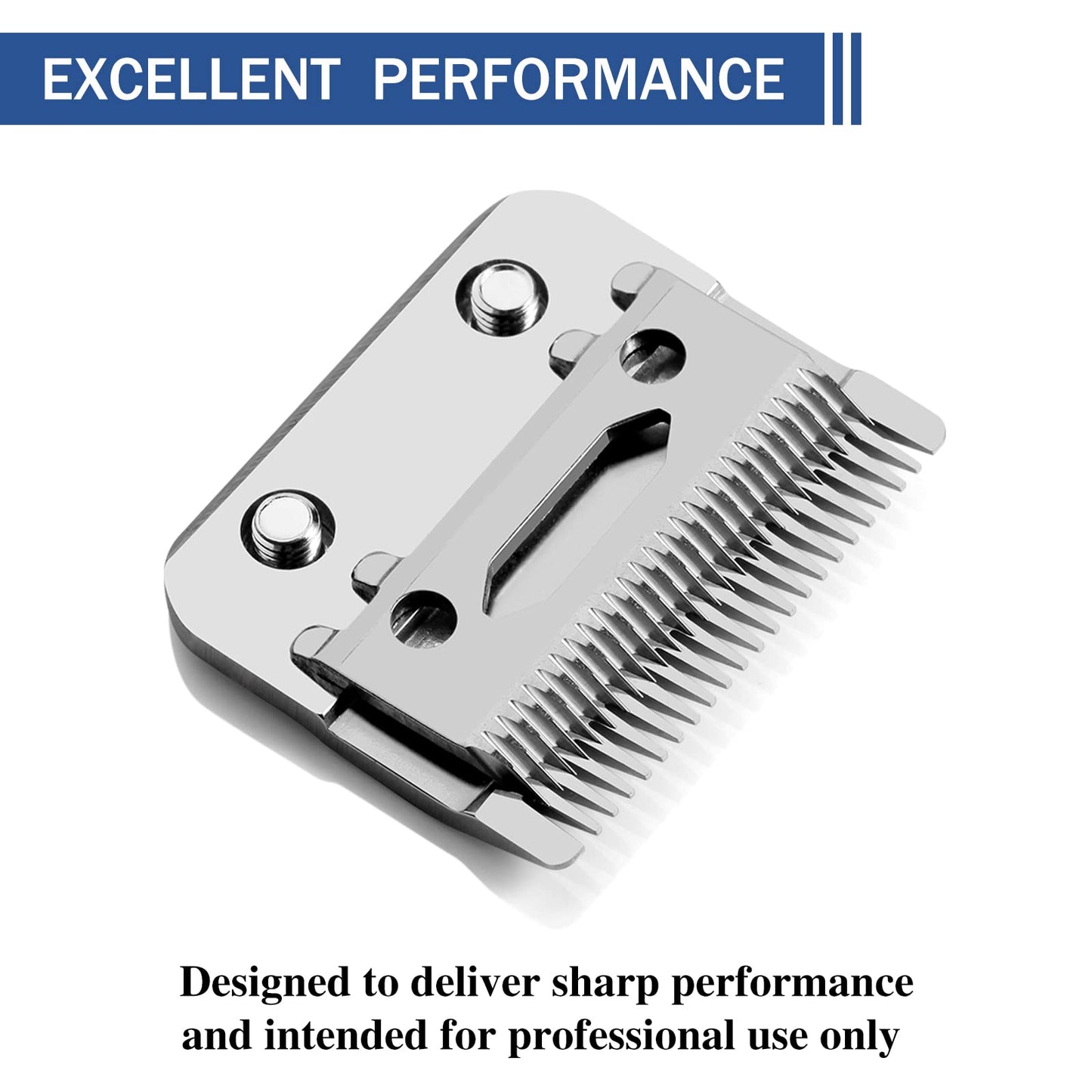 Amorka FX801R Replacement Blades for FX870 Clippers, Replacement Clipper Blades Compatible with Barberology FX870/FXF880/FX810/FX825/FX673N, Silver