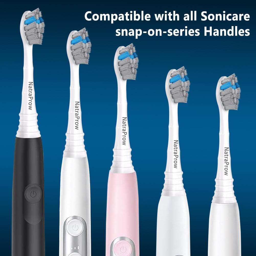 Replacement Toothbrush Heads Compatible with Philips Sonicare 5300 6500 6100 ProtectiveClean, HX6 HX9 C-2 Series Brush Heads Refills, Charcoal, 10 Pack