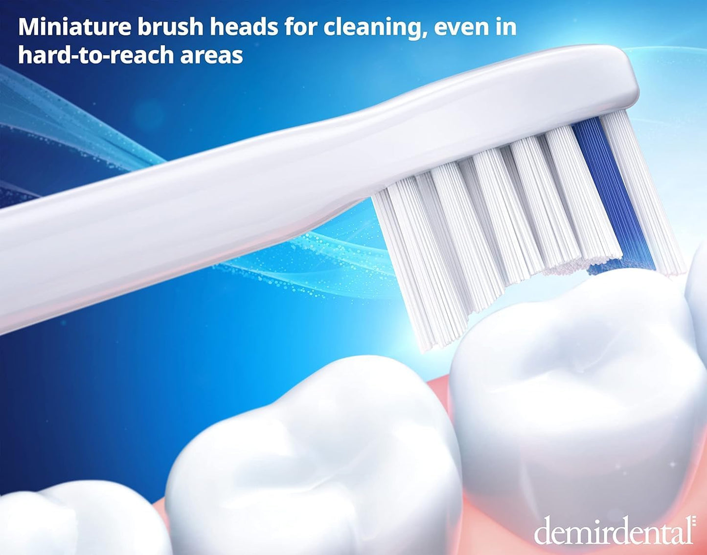 Philips Sonicare Compatible Mini Sensitive Toothbrush Heads - Soft Replacement Heads for Gentle Cleaning | 8 Pack - White