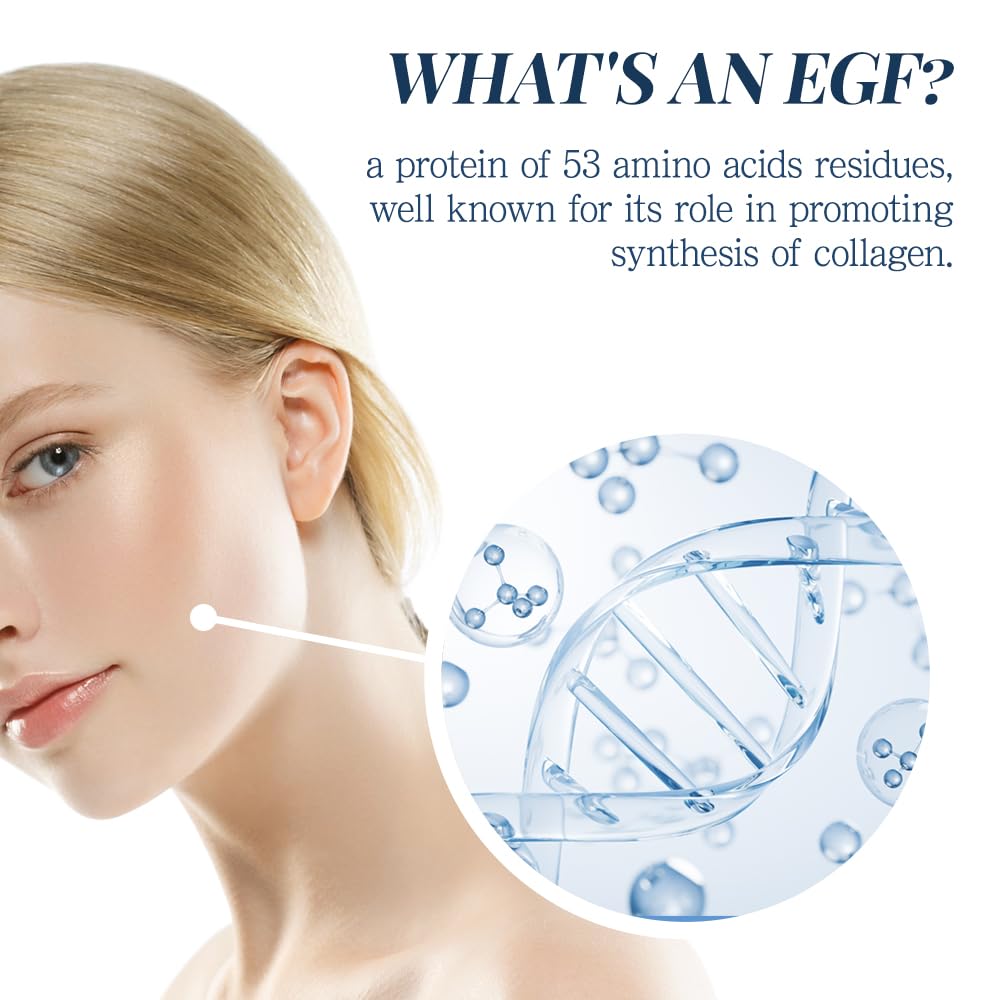 EGF Serum (10 ppm) 1 Fl. Oz. 30ml Epidermal Growth Factor, face serum, cosmetic ingredients for skin serum korean egf growth factor egf ample after microneedling