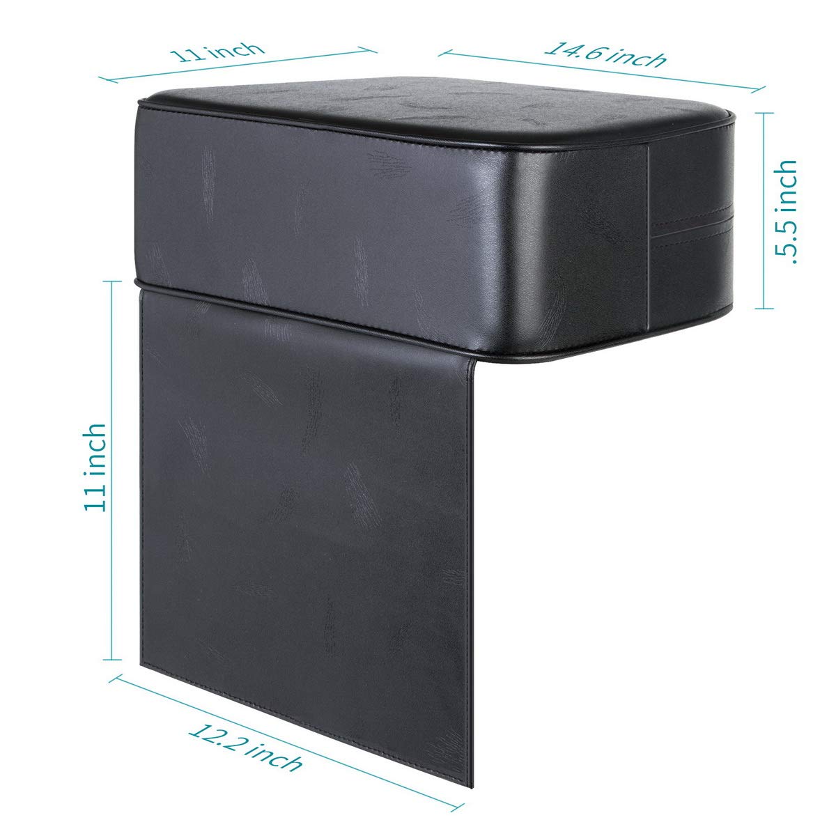 Salon Booster Seat Cushion for Hair Cutting Salon Leather Pads Large Size, Boat Booster Seat Cushion, Styling Chair Seat Booster, Barber Beauty Salon Spa Equipment Black