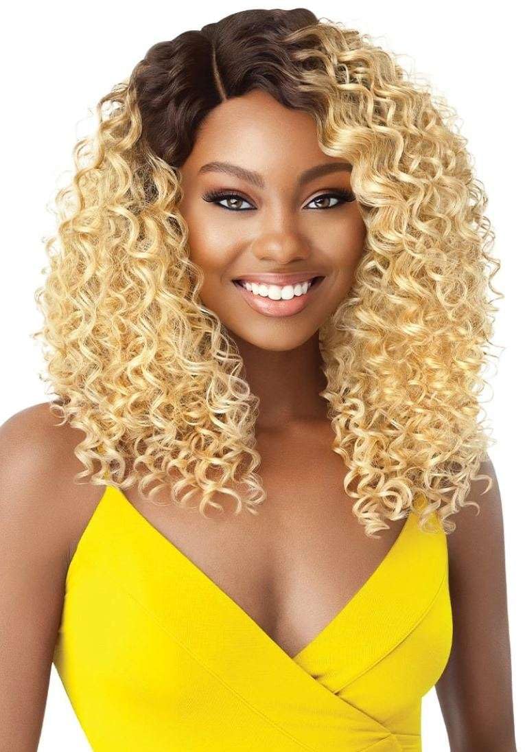 THE DAILY WIG Outre Synthetic Hair Lace Front Wig Hand-Tied Lace Part Wig Deandra (S1B/30)