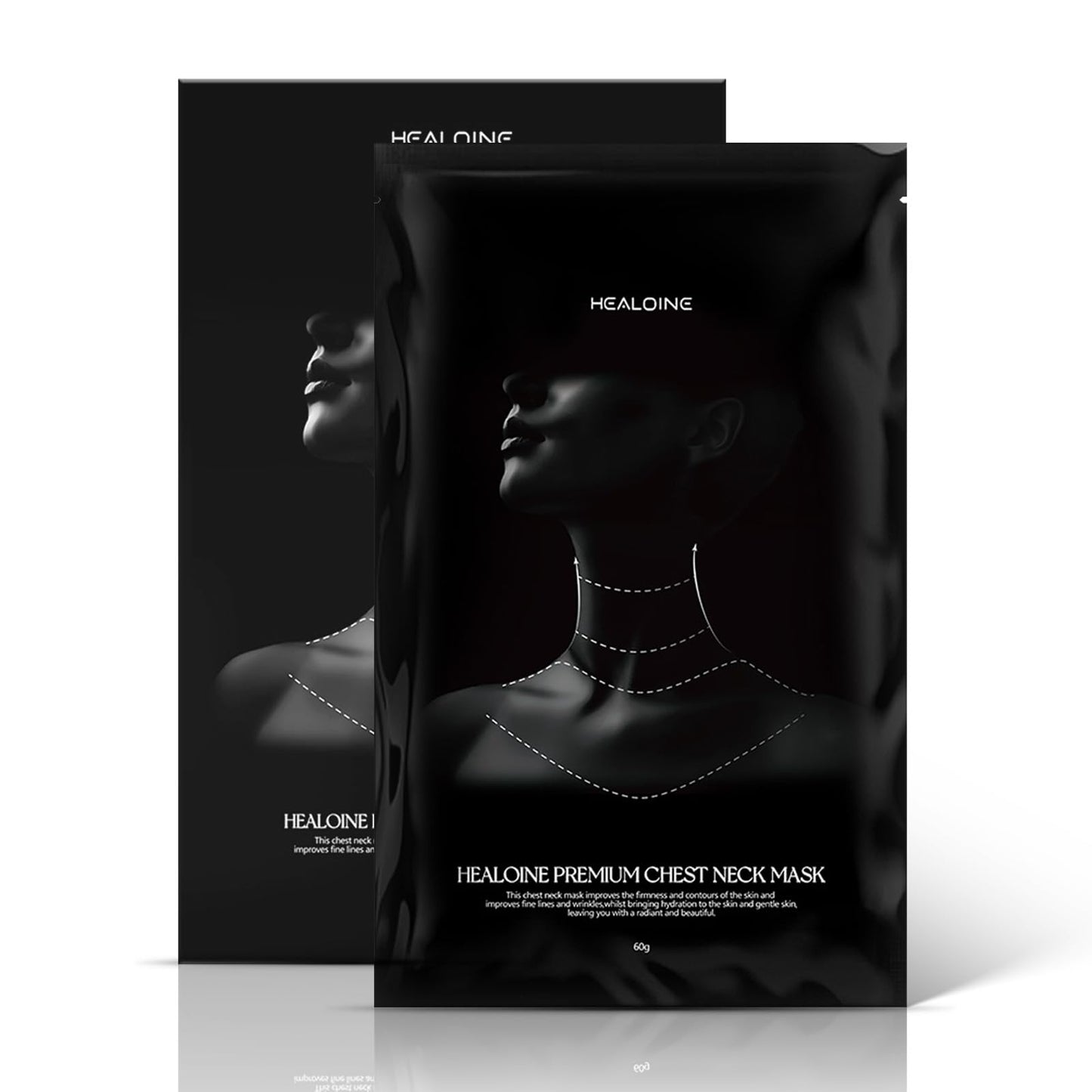 HEALOINE Celestial Black Diamond Facial Mask Black Diamond Neck Mask