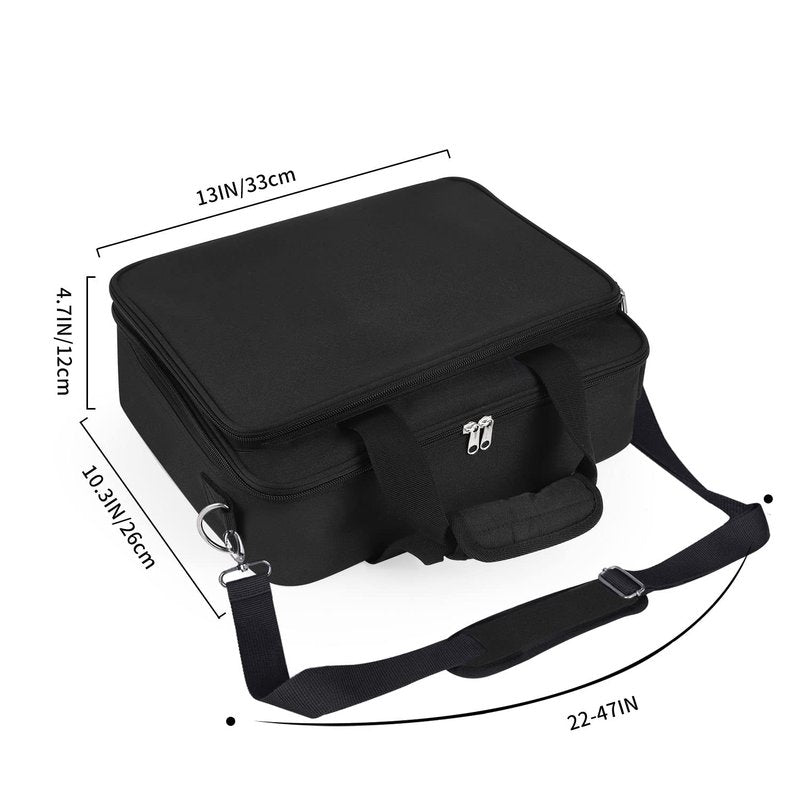 Barber Hairdryer Carrying Case - Hairstylist Travel Bag with Storage for Blow Dryer & Salon Equipment