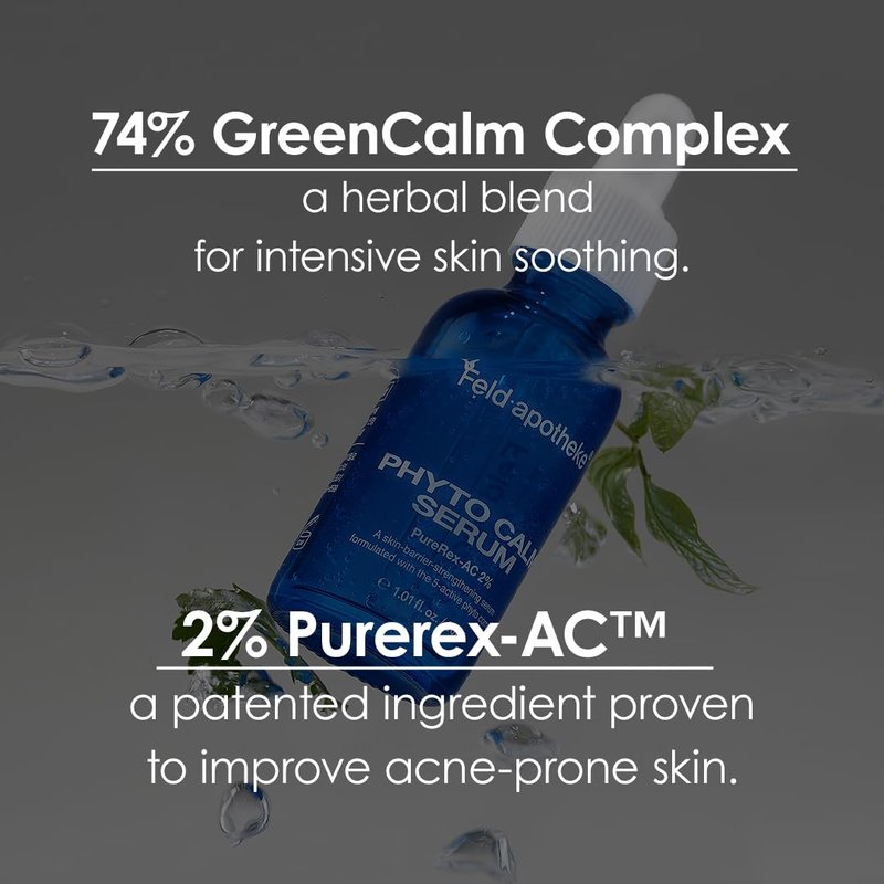 PhytoCalm Anti-Blemish Serum - 5-Herb Hydration & Soothing Formula for Clear Skin | 1.01 fl. oz / 30 ml