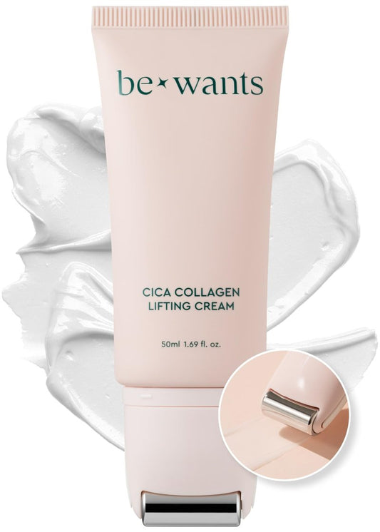 [K-Beauty] bewants Cica Collagen Lifting Cream(1.7 fl oz) and Collagen Eye gel patch (60 patches)