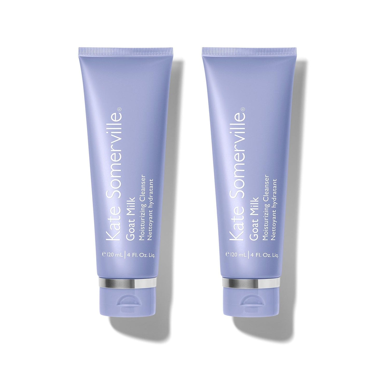Kate Somerville Goat Milk Moisturizing Cleanser, Gentle Daily Face Wash, Relieves Dry Skin & Tightness, 2-Pack of 4 Fl Oz Each
