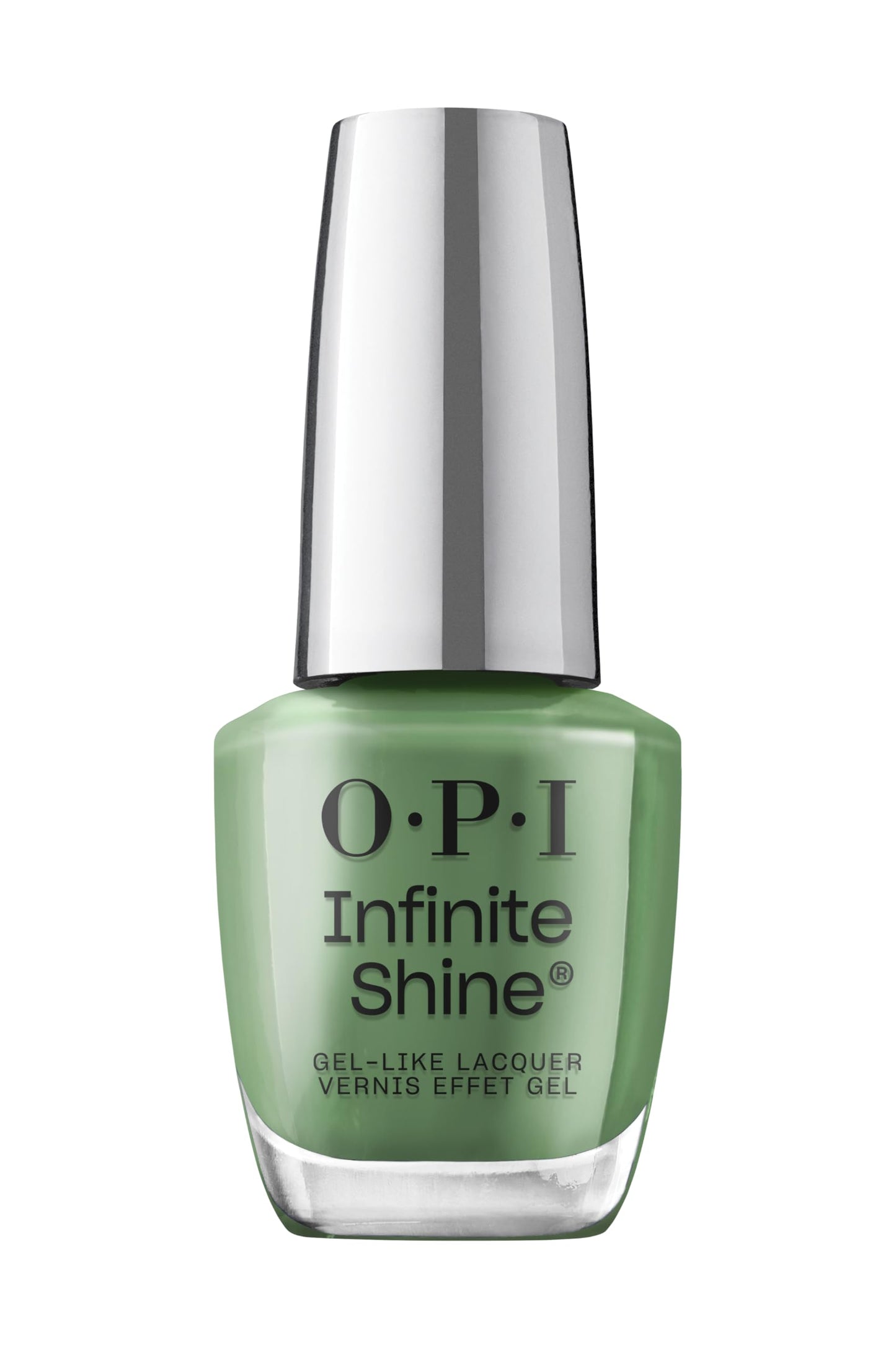 OPI Infinite Shine Happily Evergreen After | Opaque Dark Green Crème Long Wear Gel Like Nail Polish | Vegan, Long Lasting, Streak Free