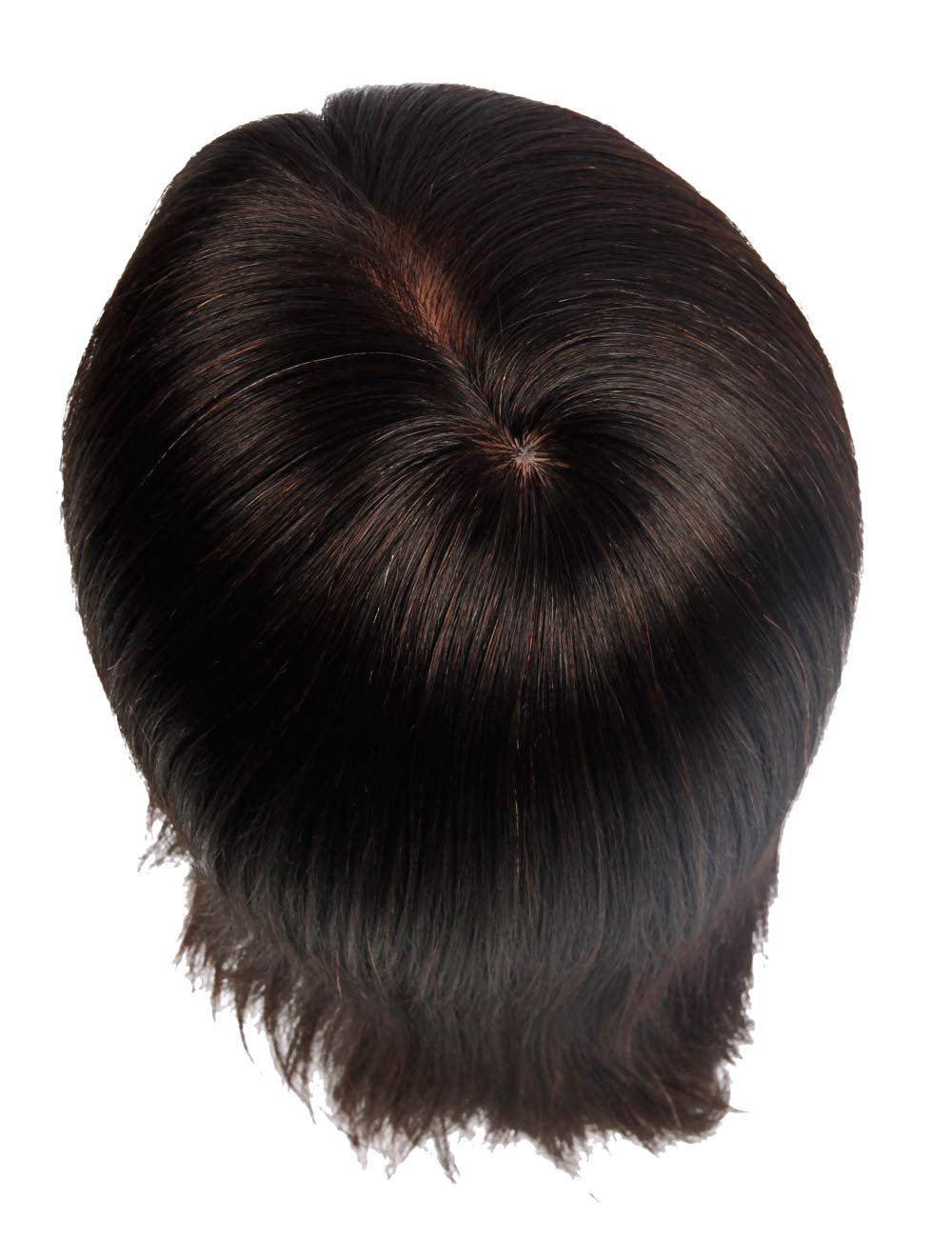 Male Mannequin Head - 100% Human Hair Cosmetology Manikin for Cutting & Styling | Includes Clamp Stand