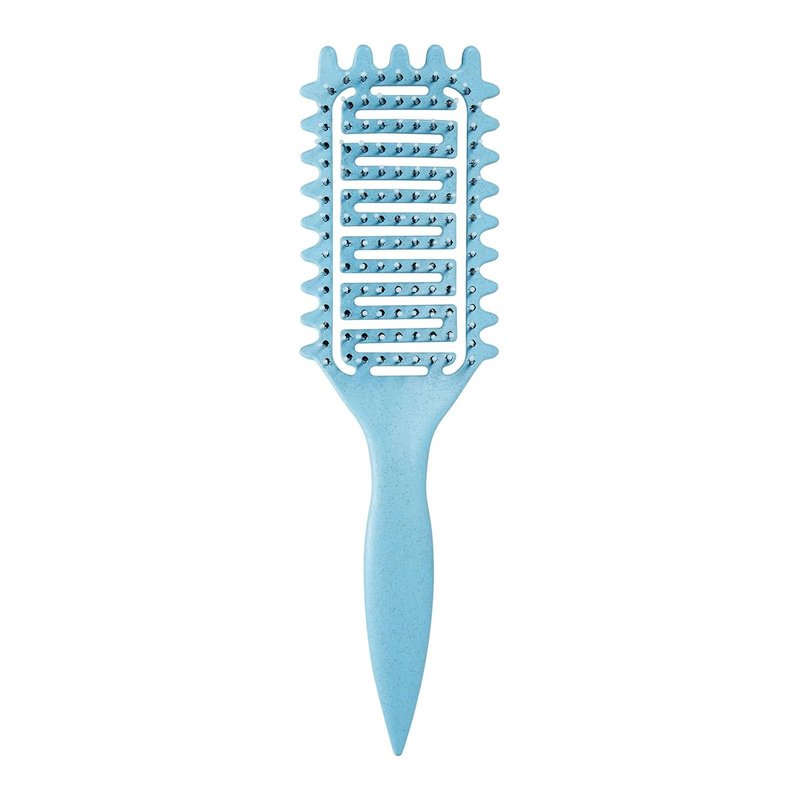 Curl Defining Brush - Vented Detangling Hair Brush for Curly Hair | Lightweight, Blue Color for Wet & Dry Styling