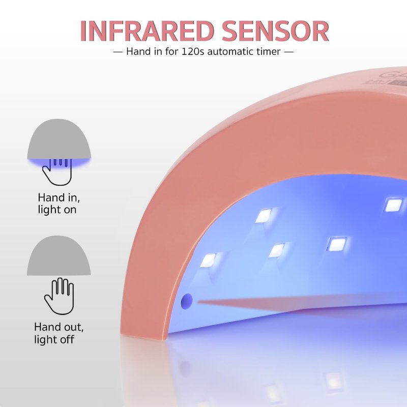GAOY Fast Curing Lamp Professional Salon-Graded UV LED Curing Light with Powerful 30 LED Beads and Automatic Infrared Sensor 3 Timers for Gel Nail Polish Acrylic Gel Nail Dryer