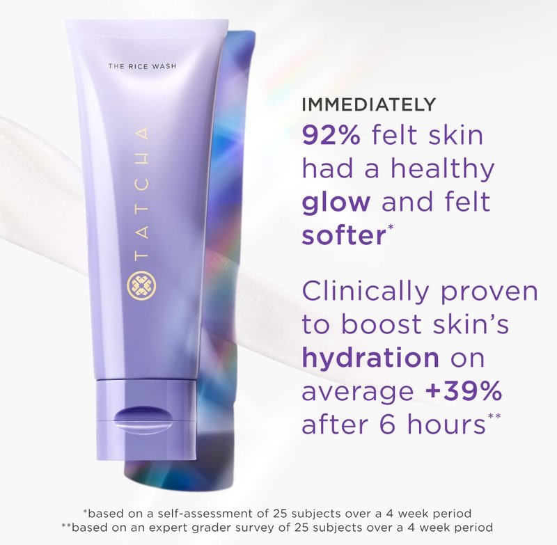 TATCHA The Rice Wash | Soft Cream Facial Cleanser Washes Away Buildup Without Stripping Skin For A Soft, Luminous Complexion | 4 oz