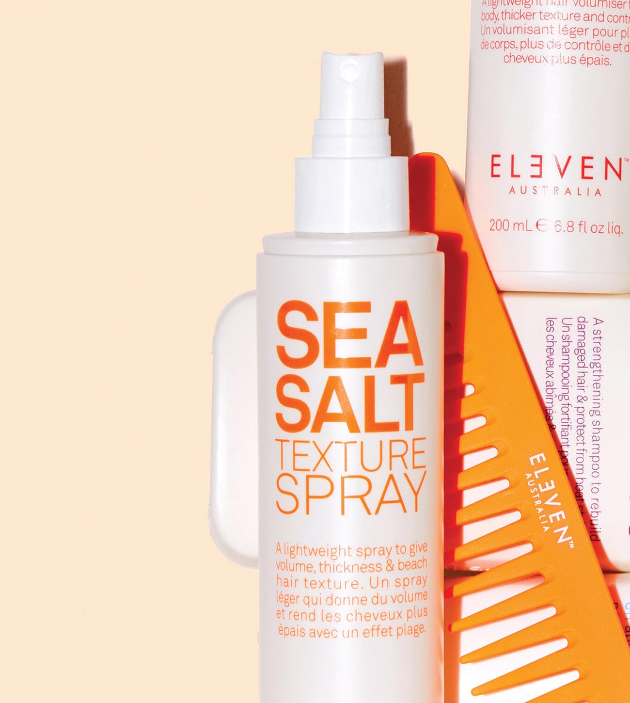 ELEVEN AUSTRALIA Sea Salt Texture Spray for Women & Men - Sea Salt Spray for Hair, Adds Volume, Hair Styling Product for Natural Beach Waves, Texturizing, Matte Finish, Lightweight Formula - 6.8 fl oz