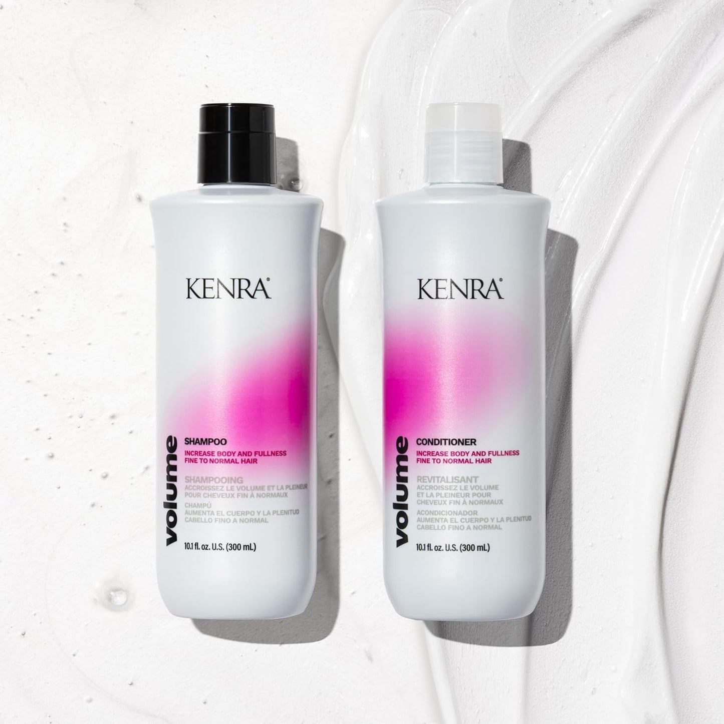 Kenra Professional Volume Shampoo & Conditioner Set | Creates Body, Bounce & Fullness | Increases Volume up to 45% | Adds Shine | Color Safe | Fine To Normal Hair | 10.1 fl. oz.
