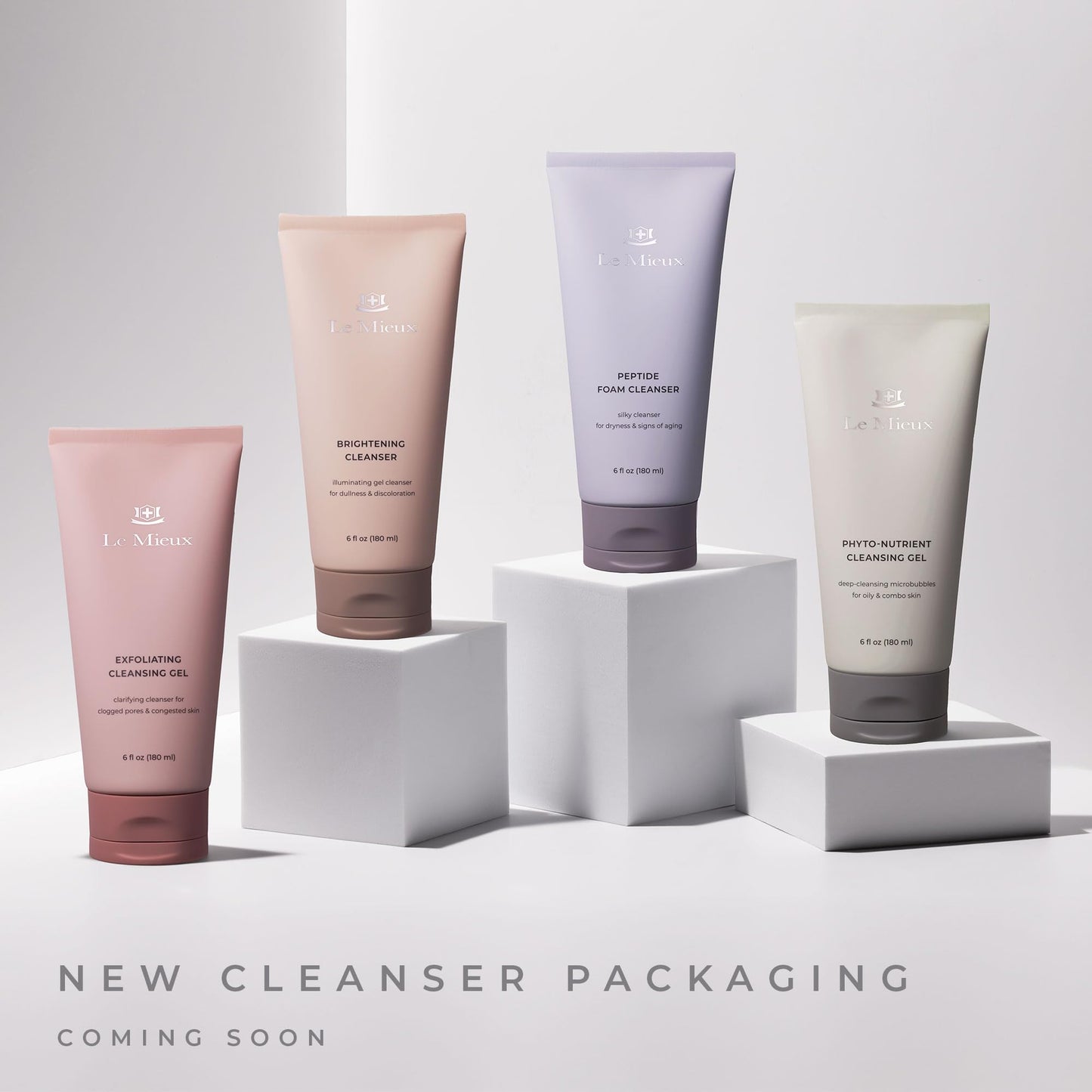 Le Mieux Brightening Cleanser - Face Wash with Vitamin C, Mandelic Acid & Antioxidant Glutathione for Soft Glowing Skin, No Parabens or Sulfates (6 oz / 180 ml)