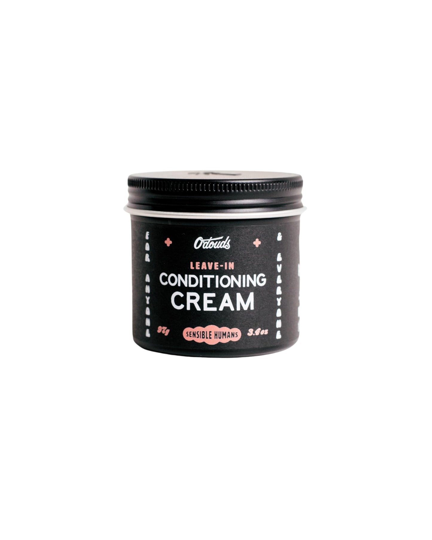 O'Douds Conditioning Cream - Natural Hair Styling Cream & Leave-In Conditioner with Light Hold & Medium Shine - Shea Butter, Aloe Vera & Castor Oil - Mandarin & Vanilla Scent, 3.4 oz.