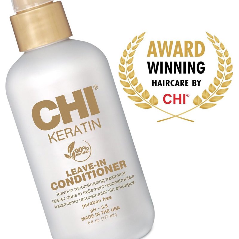 CHI Keratin Leave-in Conditioner, White, 12 Oz, Pack of 2