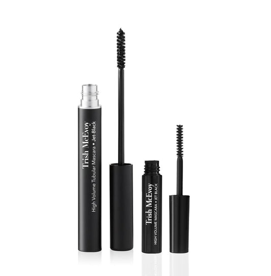 Trish McEvoy High Volume Tubular Mascara Duo in Jet Black, Includes Full and Travel Size Mascaras, 2-Piece