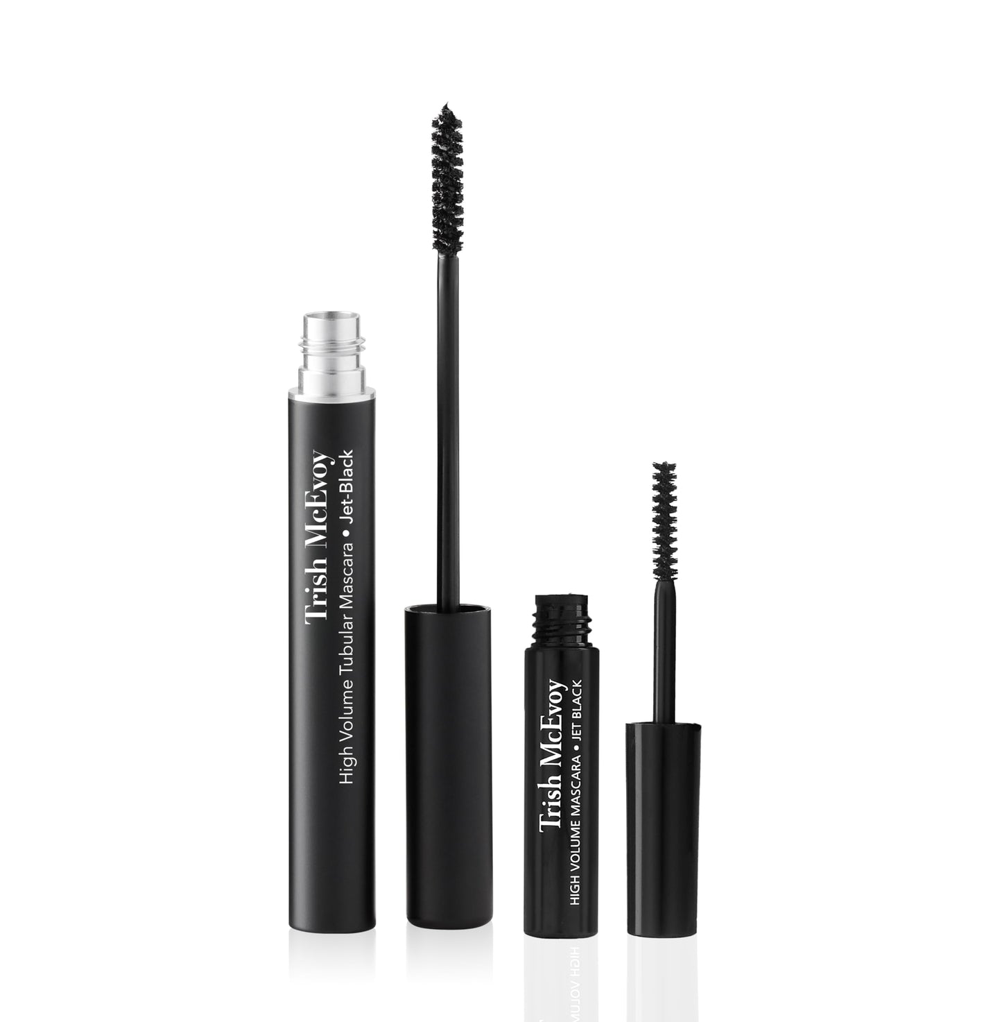 Trish McEvoy High Volume Tubular Mascara Duo in Jet Black, Includes Full and Travel Size Mascaras, 2-Piece