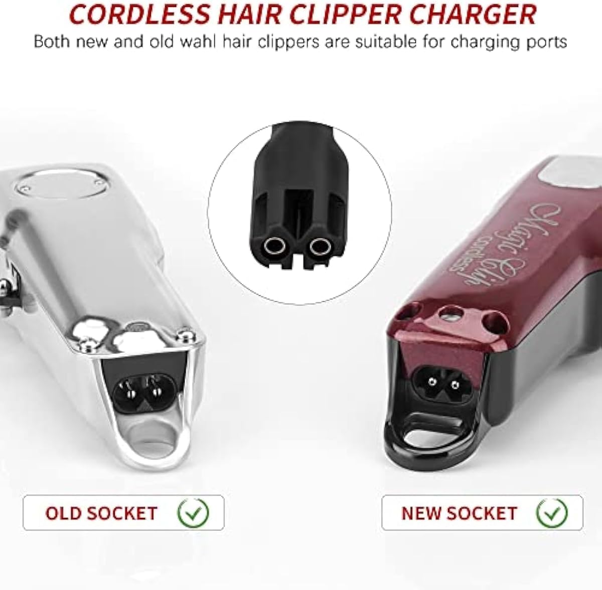 Wahl Replacement Charger Cord for 5 Star Series Magic Clipper | Compatible with Models 8148, 8164, 8504