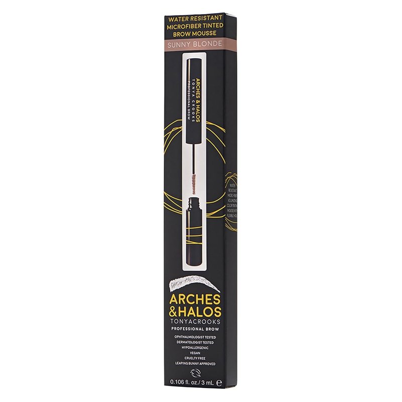 Microfiber Tinted Brow Mousse - Shape & Define Full, Fluffy Brows - Vegan & Cruelty-Free | Sunny Blonde, 0.11 oz (Pack of 2)