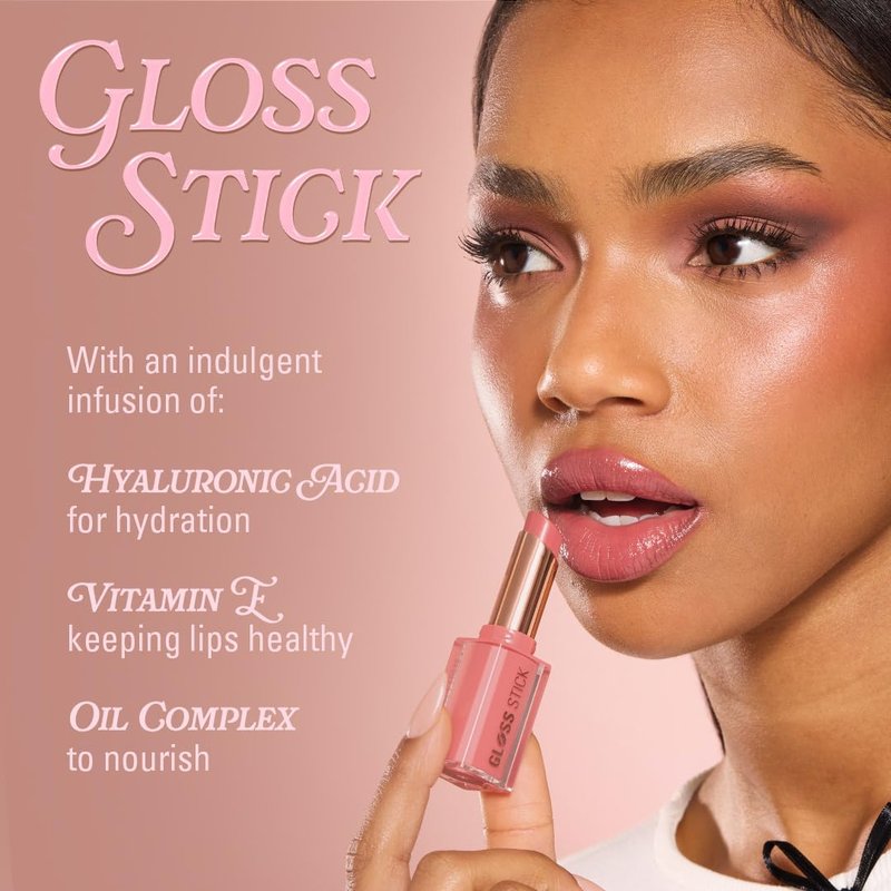 Revolution Beauty London, Pout Lip Gloss Stick, Pigmented High-Shine Formula with Hyaluronic Acid & Vitamin E, Vegan & Cruelty-Free, Sour Berry, 0.1 fl oz