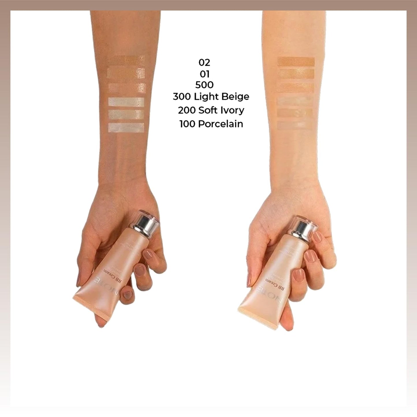 Note Cosmetique BB Cream SPF 15 - Tinted Moisturizer Face Cream with Vitamin E - Hydrating Foundation Makeup - 300 Light Beige - 1 oz