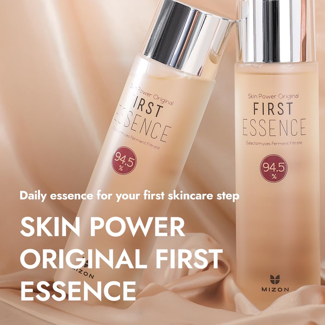 MIZON Skin Power Original First Essence 94.5% Galactomyces Ferment Filtrate Booster Korean Skin Moisturizing Exfoliating Youth Recovery (210ml 7.10 Fl Oz)