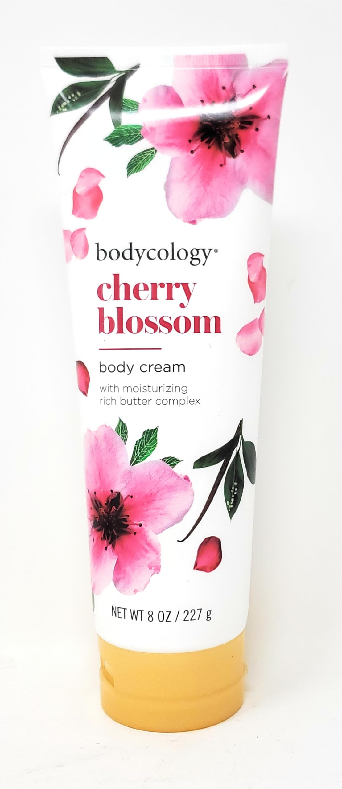 Cherry Blossom 2 in 1 Body Wash & Bubble Bath 16 fl oz & Cherry Blossom Butter Body Cream 8 oz (Pack of 2)
