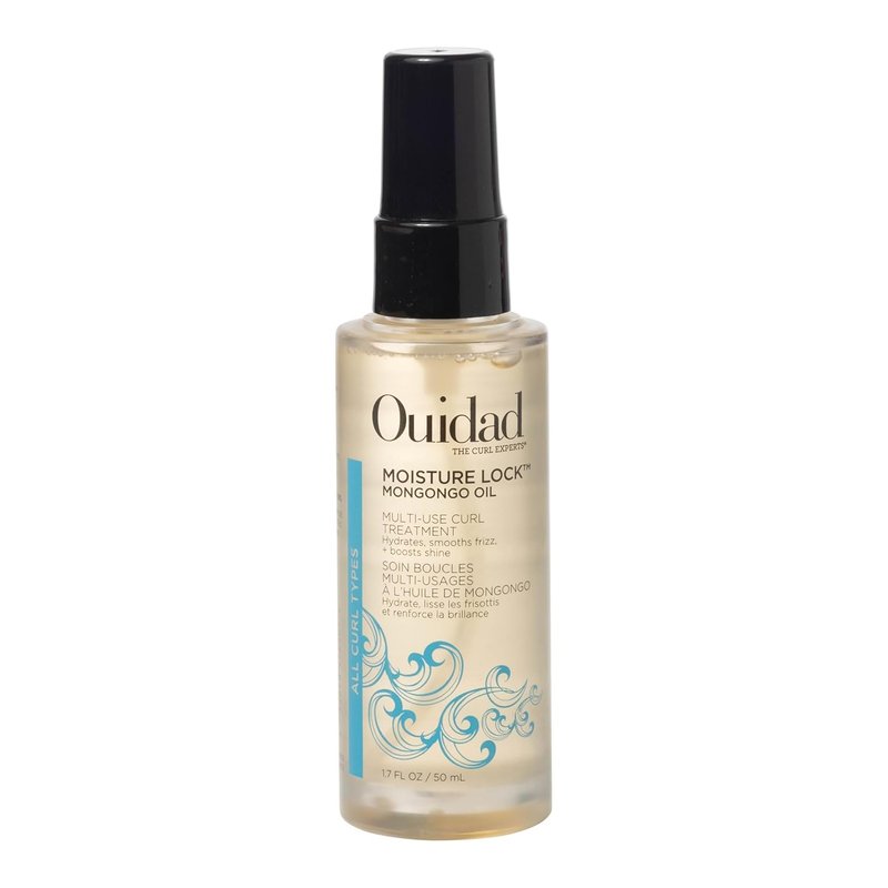 Ouidad Moisture Lock Mongongo Hair Oil - Hydrating Leave-In Treatment for Curly Hair | 1.7 fl oz, Fast-Absorbing Elixir