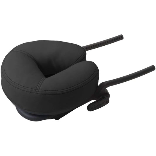 EarthLite Massage Table Face Cradle Deluxe Adjustable - Durable, Fully Adjustable Headrest Platform for Massage Chairs & Tables, Black