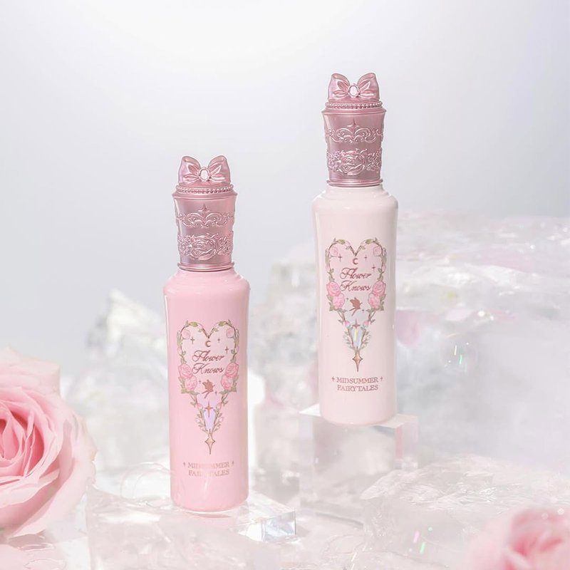 Flower Knows Midsummer Fairytales Liquid Highlighter&Eyeshadow(Multichrome),Highlighter Makeup,Pearlescent Face&Eye Illuminator,Blendable & Long-lasting Highlighter for All Skin Tone(04 Fairy Whisper)