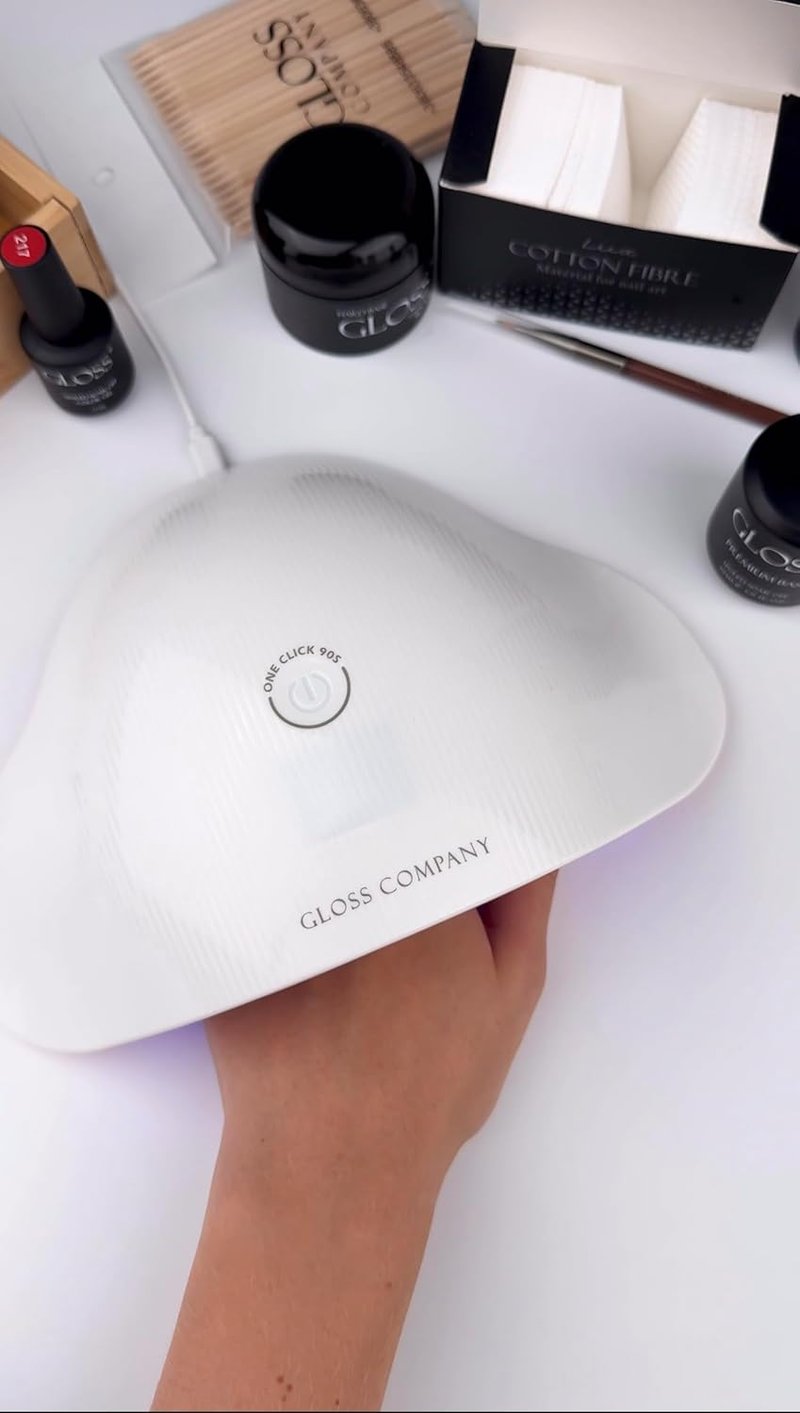 Gloss 46W UV LED Nail Lamp - Professional Gel Nail Dryer with 23 LED Beads & Auto Sensor | USB Powered for Manicure & Pedicure