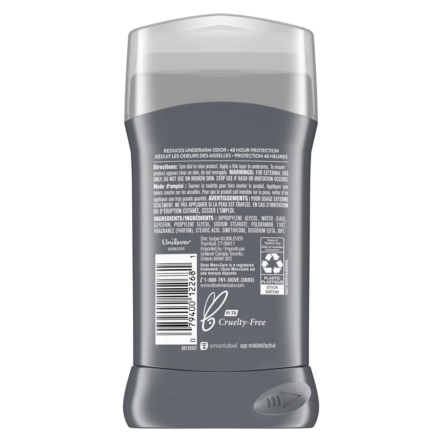 Dove Men + Care Deodorant, Extra Fresh, 3 oz (Pack of 4)
