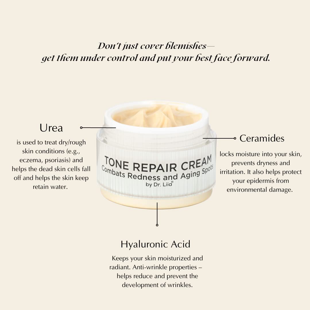 EPILYNX Tone Repair Moisturizer For Dark Spots on Face - Gluten Free, Vegan for Sensitive Skin by Dr. Liia