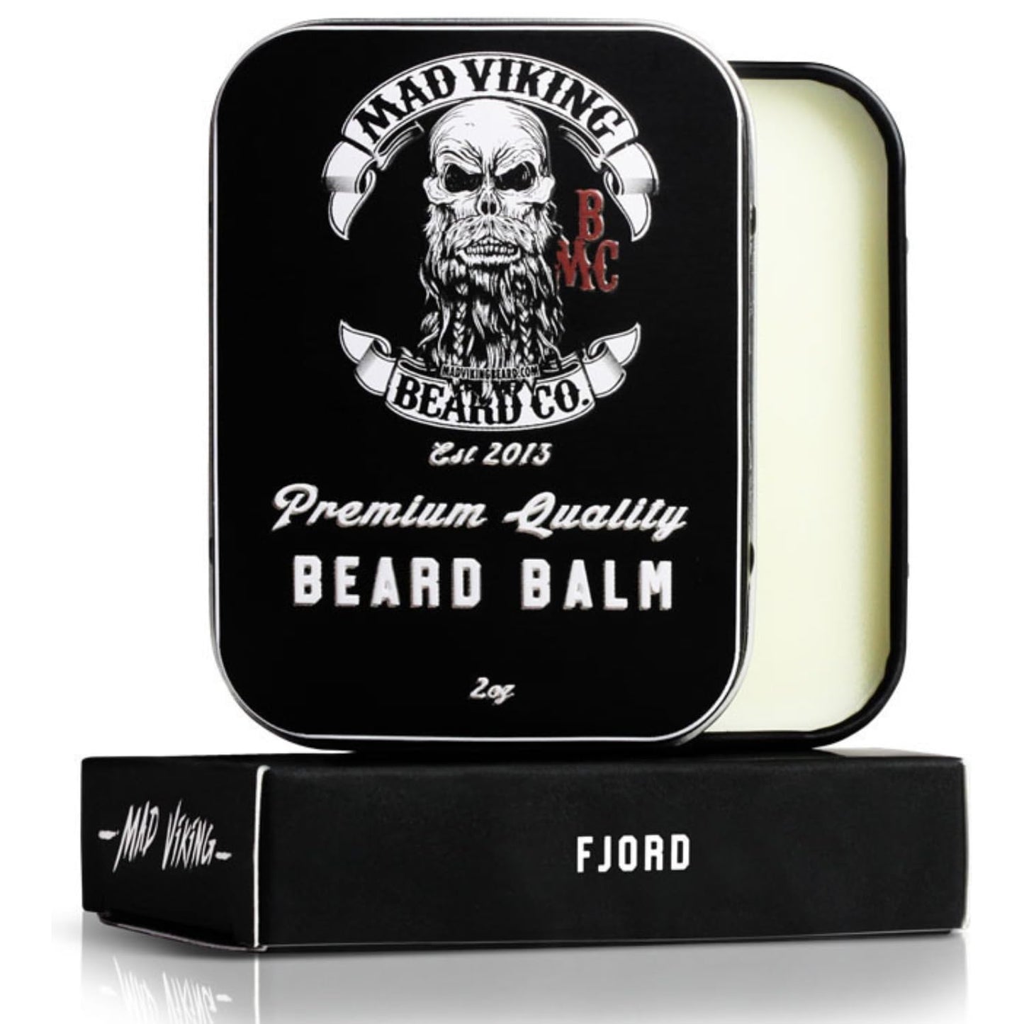 Mad Viking Beard Balm – Non-Greasy Balm to Soften and Style with a Medium Hold - Made with Shea Butter, Beeswax & Premium Oils - Made in the USA - 2oz