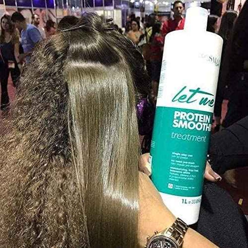 Let Me Be Smoothing Protein 1L/33.8fl.oz + Deep Repair Mask 500ml/16.90fl.oz Haircare Duo - Professional Strength Treatment and Mask