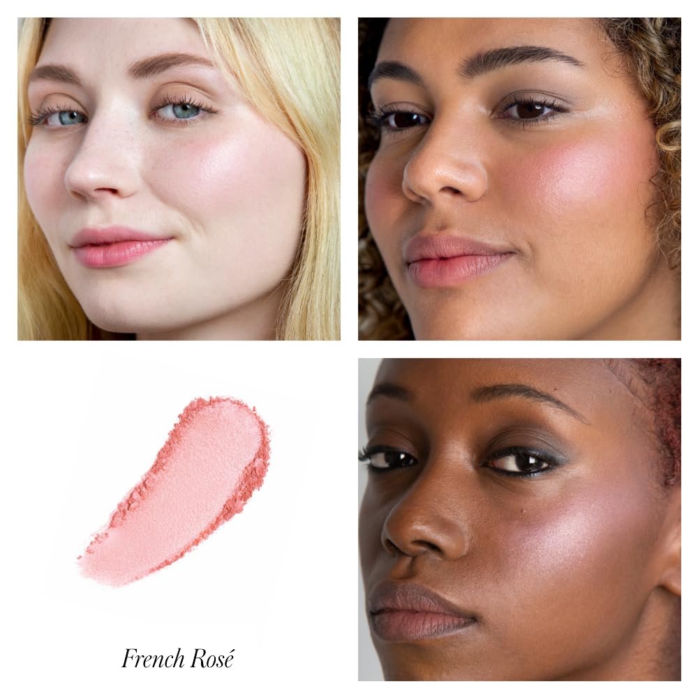RMS Beauty Redimension Hydra Powder Blush Hydrating Mineral Powder Blush with Buildable Natural Color Lightweight Long-Lasting Finish Clean & Cruelty-Free 0.15 oz