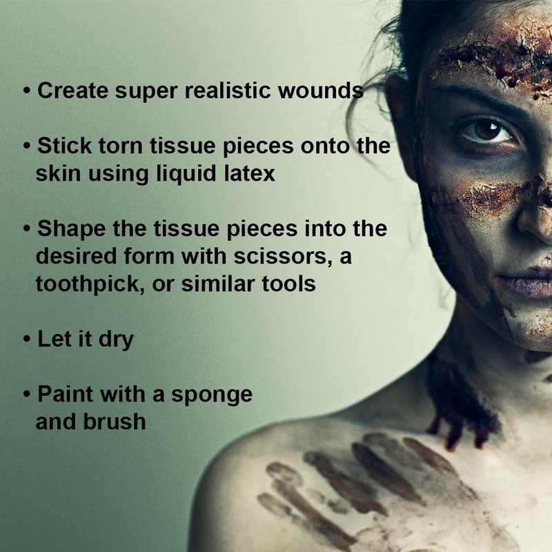 KingofHalloween.de Liquid Latex 3.4 fl oz /100ml – Premium SFX Makeup for Halloween, Zombie Scars & Wounds – Versatile Casting Latex for Cosplay, Film, Theater & Prop Making