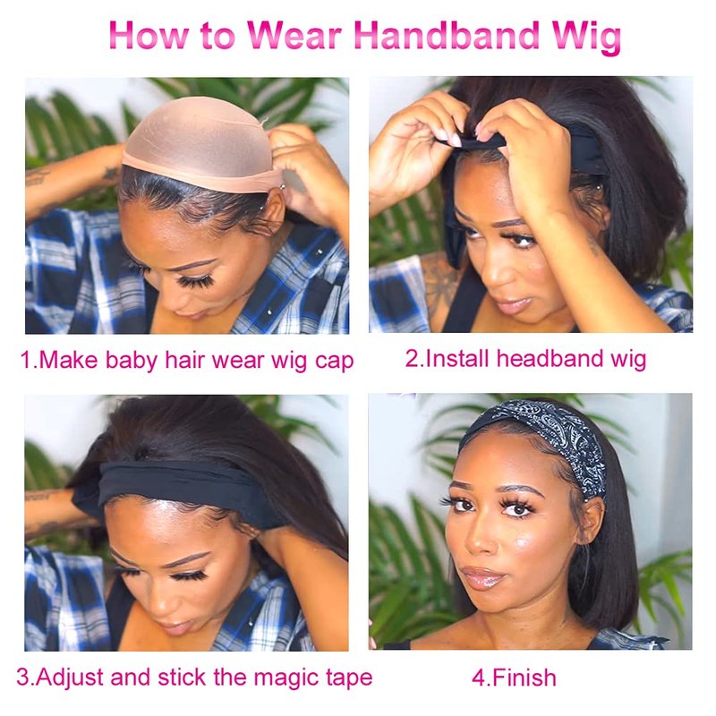 Human Hair Bob Wig - Glueless Short Straight Style for Black Women | 150% Density, 8 Inch