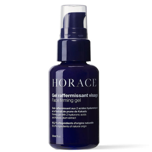HORACE Face Firming Gel for Men – Lightweight Anti-Aging Gel Reduces Fine Lines & Wrinkles – 95% Natural Ingredients – No Silicones or Mineral Oils – For All Skin Types – Amber Scent – 30 ml